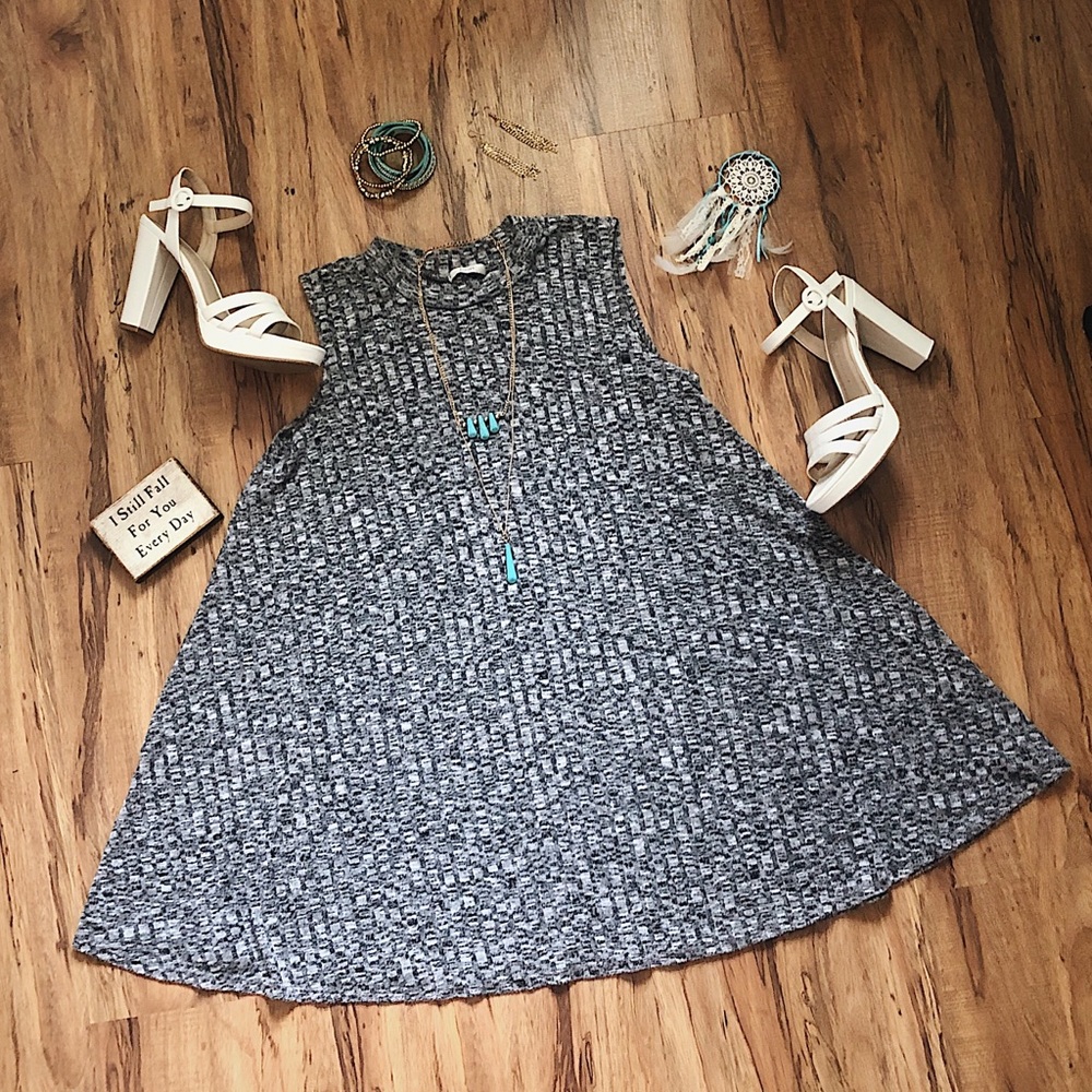 JODIFL Boutique Mock Neck Dress